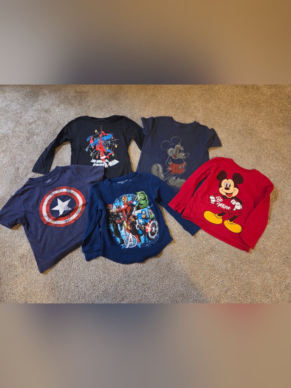 Marvel/ Disney Boys 4T Clothing bundle